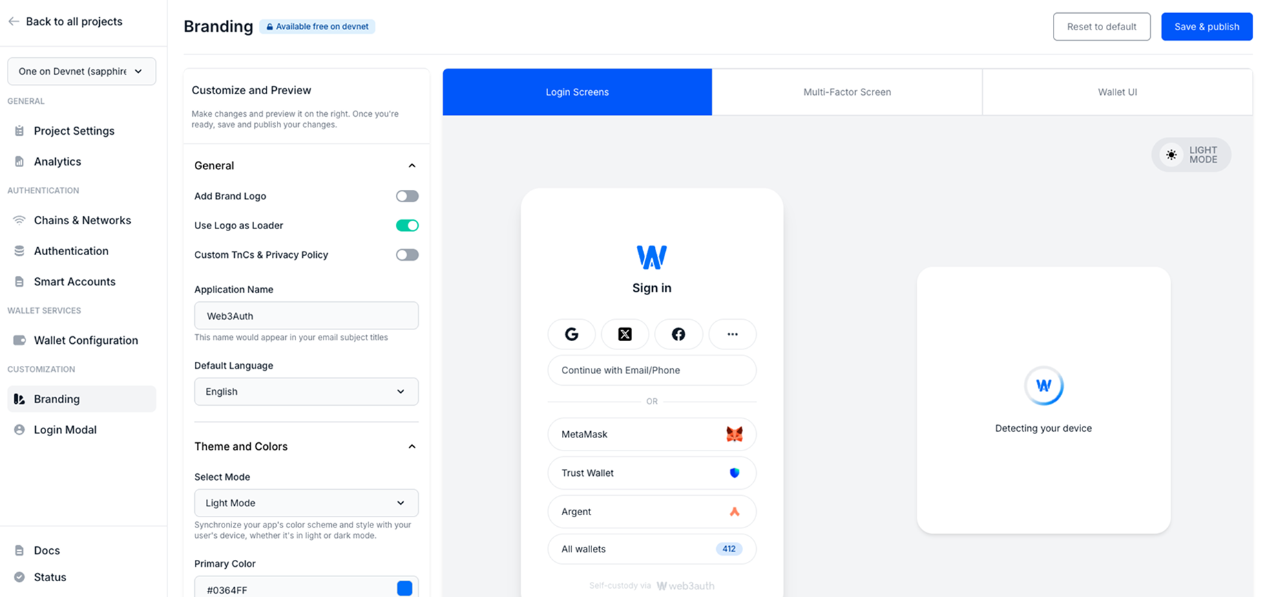 Customization Branding